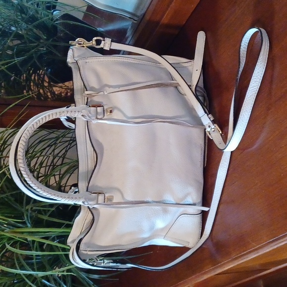 REBECCA MINKOFF Pebble Leather Regan Convertible Satchel Tote Bag - Picture 4 of 14